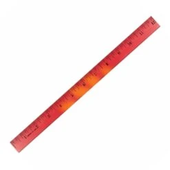 Mood Wood Rulers (12 Inch) (Q347411) -Qualityimprint Shop Q347411 tropical red orange rulers with logo 3