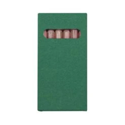 JORNIKOLOR Six Color Wooden Pencil Set In Box (Q359222) -Qualityimprint Shop Q359222 green colored pencils with logo 5