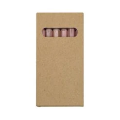 JORNIKOLOR Six Color Wooden Pencil Set In Box (Q359222) -Qualityimprint Shop Q359222 natural colored pencils with logo 4