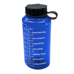 Encouragement Water Bottle (Q365322) -Qualityimprint Shop Q365322 blue water bottles with logo 1
