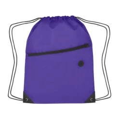 Hit Sports Pack With Front Zipper (13.5" W X 18" H) (Q368311) -Qualityimprint Shop Q368311 blank drawstring bags with logo 10 8752ab7d c081 434d 9710 89c4b1f15b6b