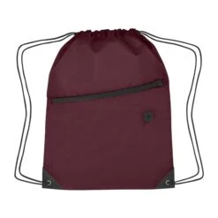 Hit Sports Pack With Front Zipper (13.5" W X 18" H) (Q368311) -Qualityimprint Shop Q368311 blank drawstring bags with logo 6 6c88d73d c39d 47a5 9131 f6011769c473
