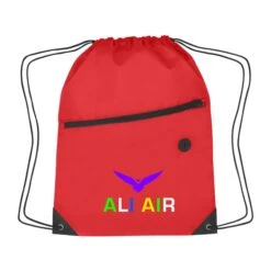 Hit Sports Pack With Front Zipper (13.5" W X 18" H) (Q368311) -Qualityimprint Shop Q368311 drawstring bags with logo 1 b1fff53b 81e4 4e12 b63b 8af77169236c