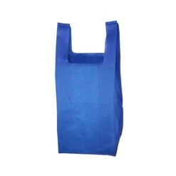 40GSM Non-Woven Everyday Grocery Shopping Tote Bag (12” W X 22.5” H) (Q37165) -Qualityimprint Shop Q37165 blue tote bags with logo 2