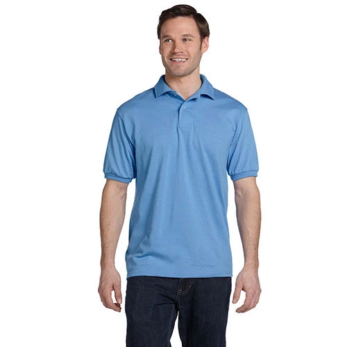 Hanes 5.2 Oz. 50/50 ComfortBlend® EcoSmart® Jersey Knit Polo (Q375576) 5 Hanes 5.2 Oz. 50/50 ComfortBlend® EcoSmart® Jersey Knit Polo (Q375576) - Image 5