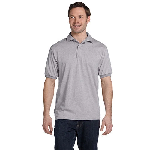 Hanes 5.2 Oz. 50/50 ComfortBlend® EcoSmart® Jersey Knit Polo (Q375576) 11 Hanes 5.2 Oz. 50/50 ComfortBlend® EcoSmart® Jersey Knit Polo (Q375576) - Image 11