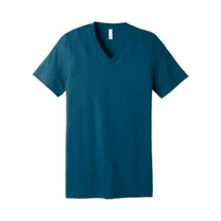 BELLA+CANVAS ® Unisex Jersey Short Sleeve V-Neck Tee (Q377922) -Qualityimprint Shop Q377922 deepteal v neck t shirts with logo 10