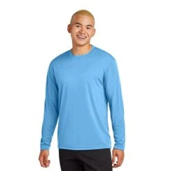 Sport-Tek® Long Sleeve PosiCharge® Competitor™ Tee (Q383465) -Qualityimprint Shop Q383465 CarolinaBlue T shirts with logo 1