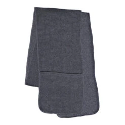 Fleece Scarf With Pockets (Q389211) -Qualityimprint Shop Q389211 grey scarves with your logo 4