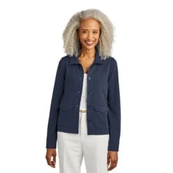 Brooks Brothers® Women's Mid-Layer Button Jacket (Q398722) -Qualityimprint Shop Q398722 Navy Jackets with logo 1