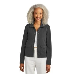 Brooks Brothers® Women's Mid-Layer Button Jacket (Q398722) -Qualityimprint Shop Q398722 WindsorGreyHeather Jackets with logo 1