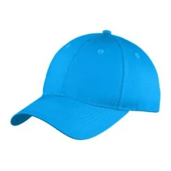 Port & Company® Cotton Twill Youth Six-Panel Unstructured Caps (Q400311) -Qualityimprint Shop Q400311 Sapphire Caps with logo 1