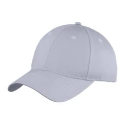 Port & Company® Cotton Twill Youth Six-Panel Unstructured Caps (Q400311) -Qualityimprint Shop Q400311 Silver Caps with logo 1