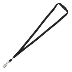 3/8" Silkscreen Lanyard And Badge Holder Attachment With Swivel (Q403235) -Qualityimprint Shop Q403235 8 black