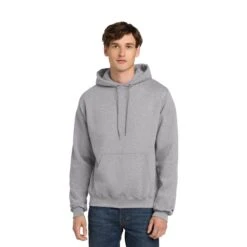 Champion® Powerblend® Pullover Hoodie (Q403332) -Qualityimprint Shop Q403332 lightsteel sweatshirts with logo 12