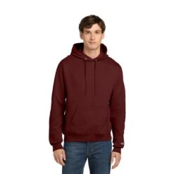 Champion® Powerblend® Pullover Hoodie (Q403332) -Qualityimprint Shop Q403332 maroon sweatshirts with logo 11