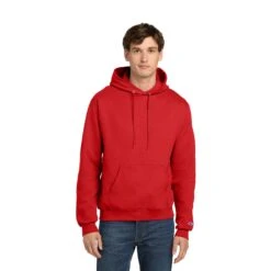 Champion® Powerblend® Pullover Hoodie (Q403332) -Qualityimprint Shop Q403332 scarlet sweatshirts with logo 6