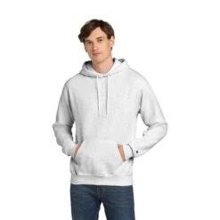 Champion® Powerblend® Pullover Hoodie (Q403332) -Qualityimprint Shop Q403332 silvergrey sweatshirts with logo 5