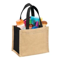 Mini Jute Gift Tote Bags (Q403911) -Qualityimprint Shop Q403911 blank gift bags with logo 2