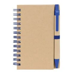 Notebook & Pen Set (Q403965) -Qualityimprint Shop Q403965 blue blank notebooks withlogo 4
