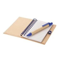 Notebook & Pen Set (Q403965) -Qualityimprint Shop Q403965 blue open notebooks withlogo 5
