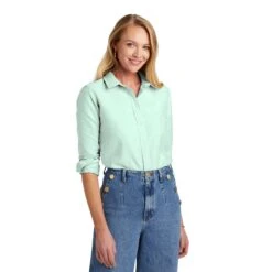 Brooks Brothers® Women's Casual Oxford Cloth Shirt (Q409722) -Qualityimprint Shop Q409722 SoftMint Dress Shirts with logo 1