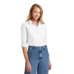 Brooks Brothers® Women's Casual Oxford Cloth Shirt (Q409722) -Qualityimprint Shop Q409722 White Dress Shirts with logo 1 719d5efd 050d 4889 bec6 14ce4ee3a1b9