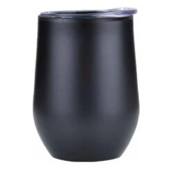 Jornikolor 12 Oz. Stainless Steel Wine Mug (Q410422) -Qualityimprint Shop Q410422 black travel mugs with logo 3