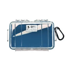 Pelican™ 1050 Micro Case - Clear Lid (Q412332) -Qualityimprint Shop Q412332 blue travel cases with logo 4
