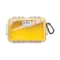 Pelican™ 1050 Micro Case - Clear Lid (Q412332) -Qualityimprint Shop Q412332 yellow travel cases with logo 5