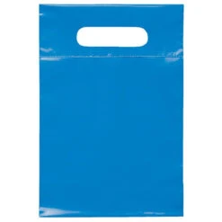 Die Cut Handle Bag (7" X 10.5") (Q413776) -Qualityimprint Shop Q413776 briteblue shopping bags with logo 3
