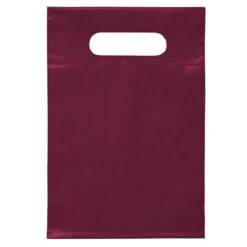 Die Cut Handle Bag (7" X 10.5") (Q413776) -Qualityimprint Shop Q413776 burgundy shopping bags with logo 4