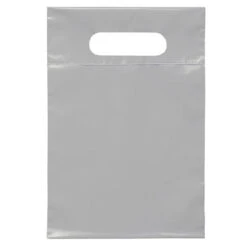 Die Cut Handle Bag (7" X 10.5") (Q413776) -Qualityimprint Shop Q413776 gray shopping bags with logo 6