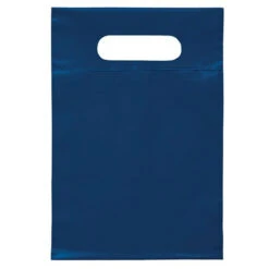 Die Cut Handle Bag (7" X 10.5") (Q413776) -Qualityimprint Shop Q413776 navy shopping bags with logo 8