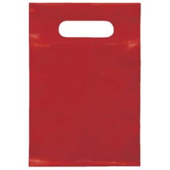 Die Cut Handle Bag (7" X 10.5") (Q413776) -Qualityimprint Shop Q413776 red shopping bags with logo 10