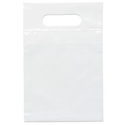Die Cut Handle Bag (7" X 10.5") (Q413776) -Qualityimprint Shop Q413776 white shopping bags with logo 12