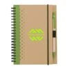 Junior Notebook & Pen Set (Q42235) -Qualityimprint Shop Q42235 green notebooks withlogo beautyshot 1