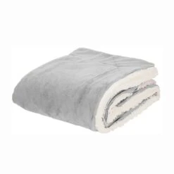 Micro Mink Sherpa Blanket (Q432311) -Qualityimprint Shop Q432311 grey blank blankets withlogo 6