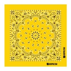 22 In Traditional USA Paisleys Bandana - Lemon (Q436522)