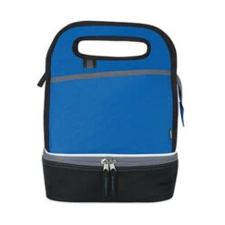 Koozie® Duplex Lunch Kooler With Handle (Q437311) -Qualityimprint Shop Q437311 blue lunch bags with logo 4