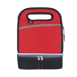 Koozie® Duplex Lunch Kooler With Handle (Q437311) -Qualityimprint Shop Q437311 red lunch bags with logo 5