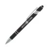 Denton Soft-Touch Pen With Stylus (Q438322) -Qualityimprint Shop Q438322 black pens with logo 1
