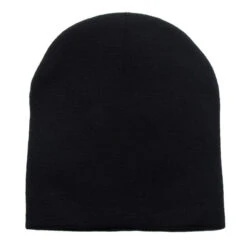 Short Knit Beanies (Q438911) -Qualityimprint Shop Q438911 black beanies with logo 3