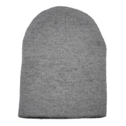 Short Knit Beanies (Q438911) -Qualityimprint Shop Q438911 grey beanies with logo 13
