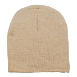 Short Knit Beanies (Q438911) -Qualityimprint Shop Q438911 khaki beanies with logo 12