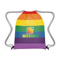 Rainbow Hit Sports Pack (Q441111) -Qualityimprint Shop Q441111 drawstring Bags with logo 1