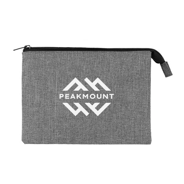 Heathered Reusable 3-Pocket EVA Pouch (Q444622) 1 Heathered Reusable 3-Pocket EVA Pouch (Q444622)
