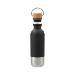 Lagom 27 Oz. Single Wall Stainless Steel Bottle (Q447722) -Qualityimprint Shop Q447722 black steel bottles with logo 3
