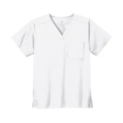 Wink® Unisex WorkFlex Chest Pocket V-Neck Top (Q448222) -Qualityimprint Shop Q448222 white scrubs and la coats with logo 8