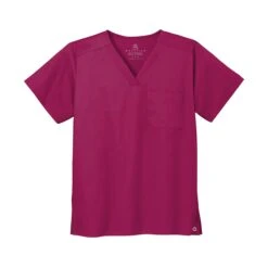 Wink® Unisex WorkFlex Chest Pocket V-Neck Top (Q448222) -Qualityimprint Shop Q448222 wine scrubs and la coats with logo 9